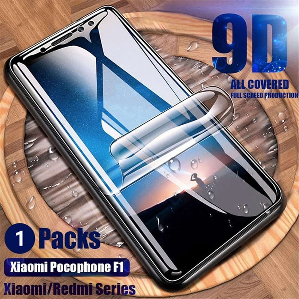 Мягкий чехол с полным покрытием для xiaomi mi play Гидрогелевая пленка a2 lite pocophone f1 не