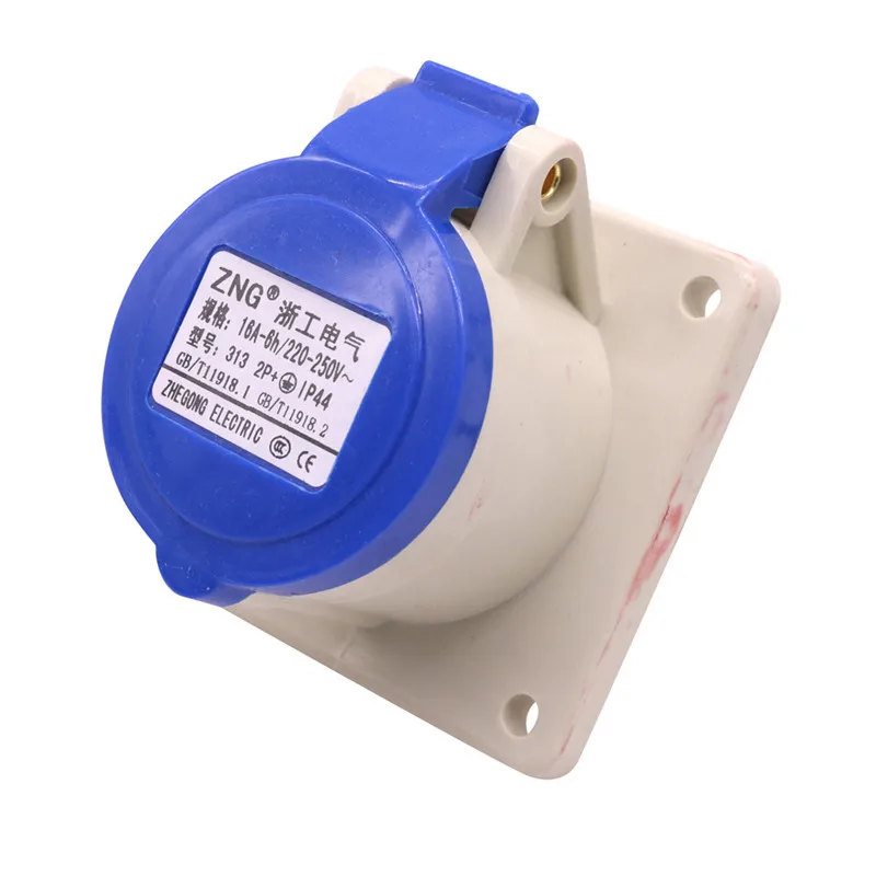 Качественный отбор, 1 шт. 16A 220-250V трёхжильный отверстие промышленная розетка 250V распределительный шкаф однофазный трехпроводной