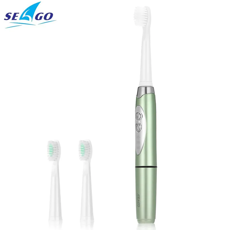 SEAGO SG-659, водонепроницаемая электрическая звуковая зубная щетка, интеллектуальная 2-мин Синхронизация с 3 головками, ультра звуковая электрическая зубная щетка