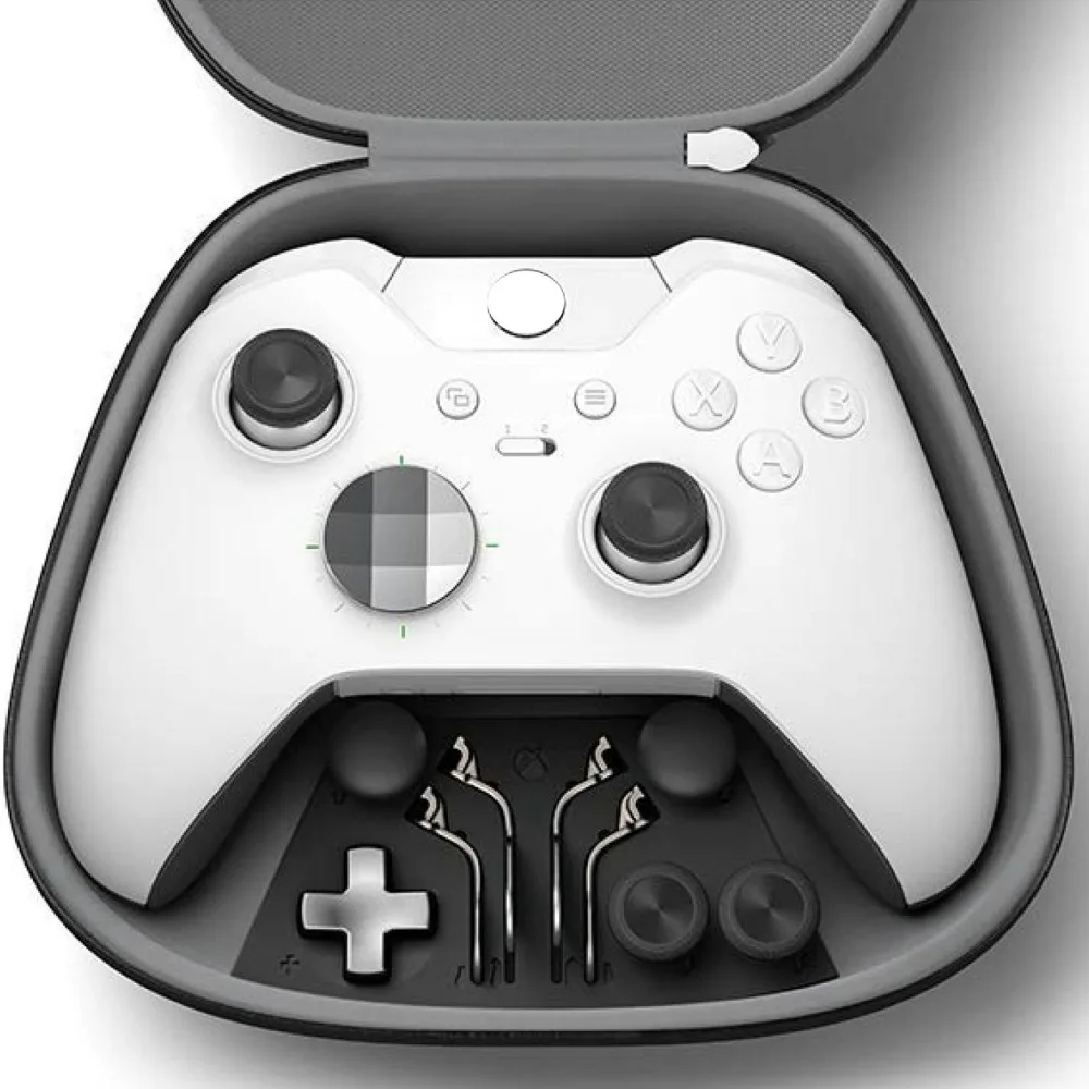 Корпус для Xbox One Elite контроллер задняя крышка чехол LB RB Кнопка бампера прорезиненные ручки Swap Thumbstick белый