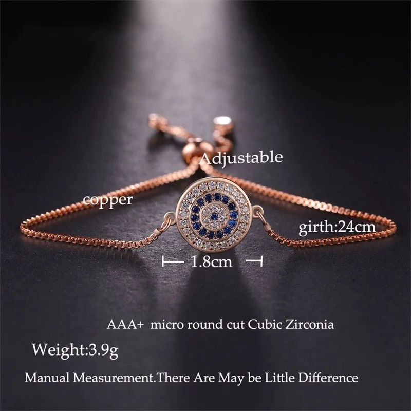 Rose Gold Juya пара ювелирных изделий греческий глаз браслет золото/розовое золото Красочные сглаза браслеты женщин классический Хамса, амулет Фатимы Шарм, мужской браслет - Окраска металла: Rose Gold
