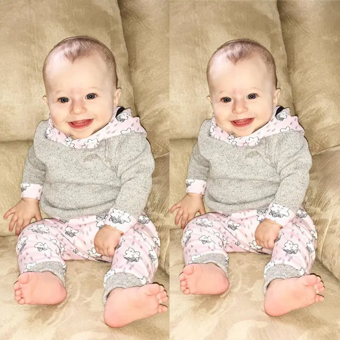 Хлопковая толстовка для новорожденных на возраст 0-24 месяцев | Детская одежда и