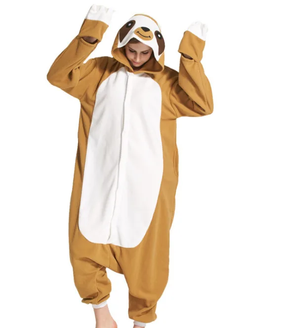 Шампанское Кигуруми унисекс Слоты Onesie пижамы животных пижамы комбинезоны для карнавала вечерние пижамы для взрослых костюм косплей - Цвет: Шампанское