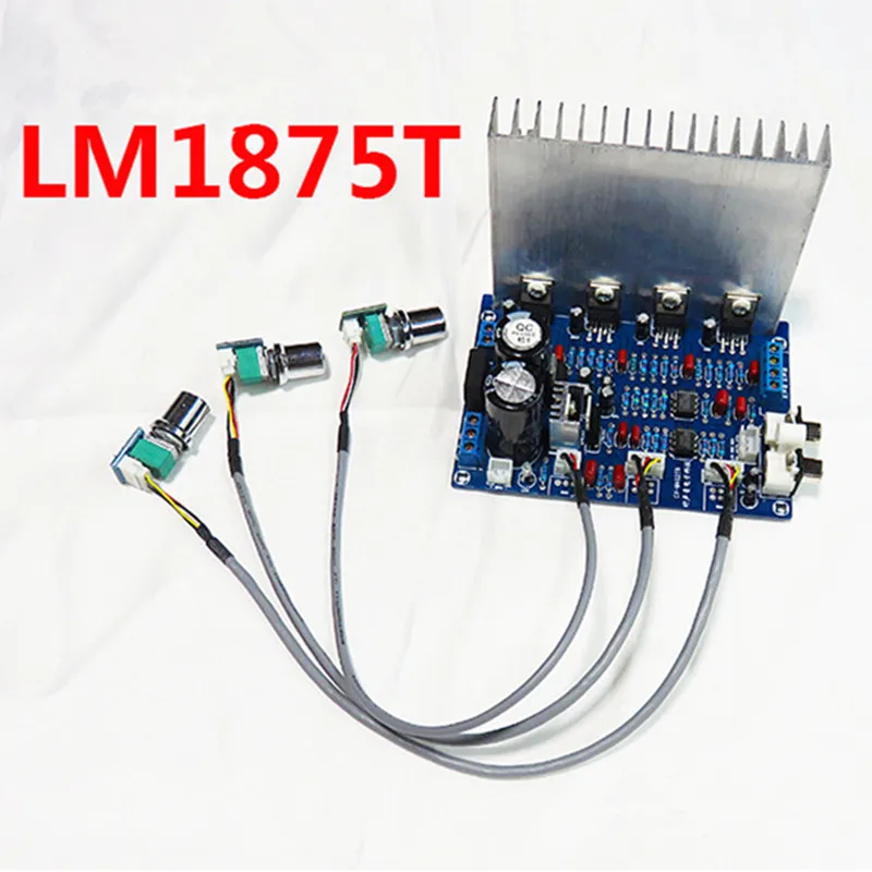 LM1875T + NE5532 fever 2 1 канал 25 Вт 50 сабвуфер аудио усилитель мощности плата|Усилители