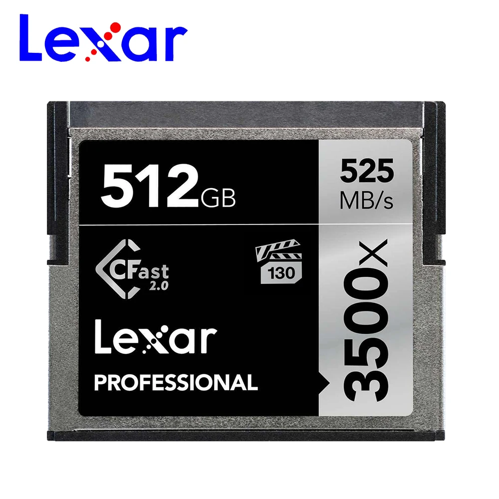 Профессиональная карта памяти Lexar 32 Гб 64 Гб 128 ГБ 256 ГБ 512 ГБ карта CF 3500x525 Мб/с CFast 2,0 sd-карта для SLR HDV VPG-130 камеры