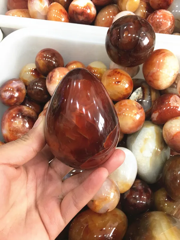 

top!!!Natural Red Carnelian Geode Crystal Quartz Agate Polished Specimen