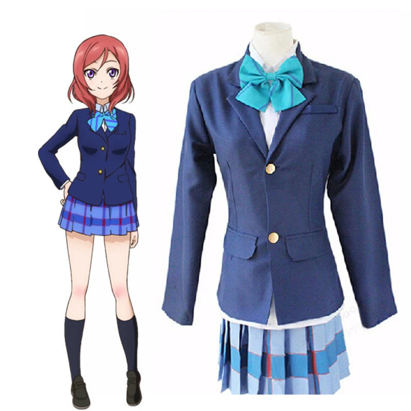 Love Live! Костюм для косплея Маки нишикино Кодори минами Нозоми тодзё школьная форма