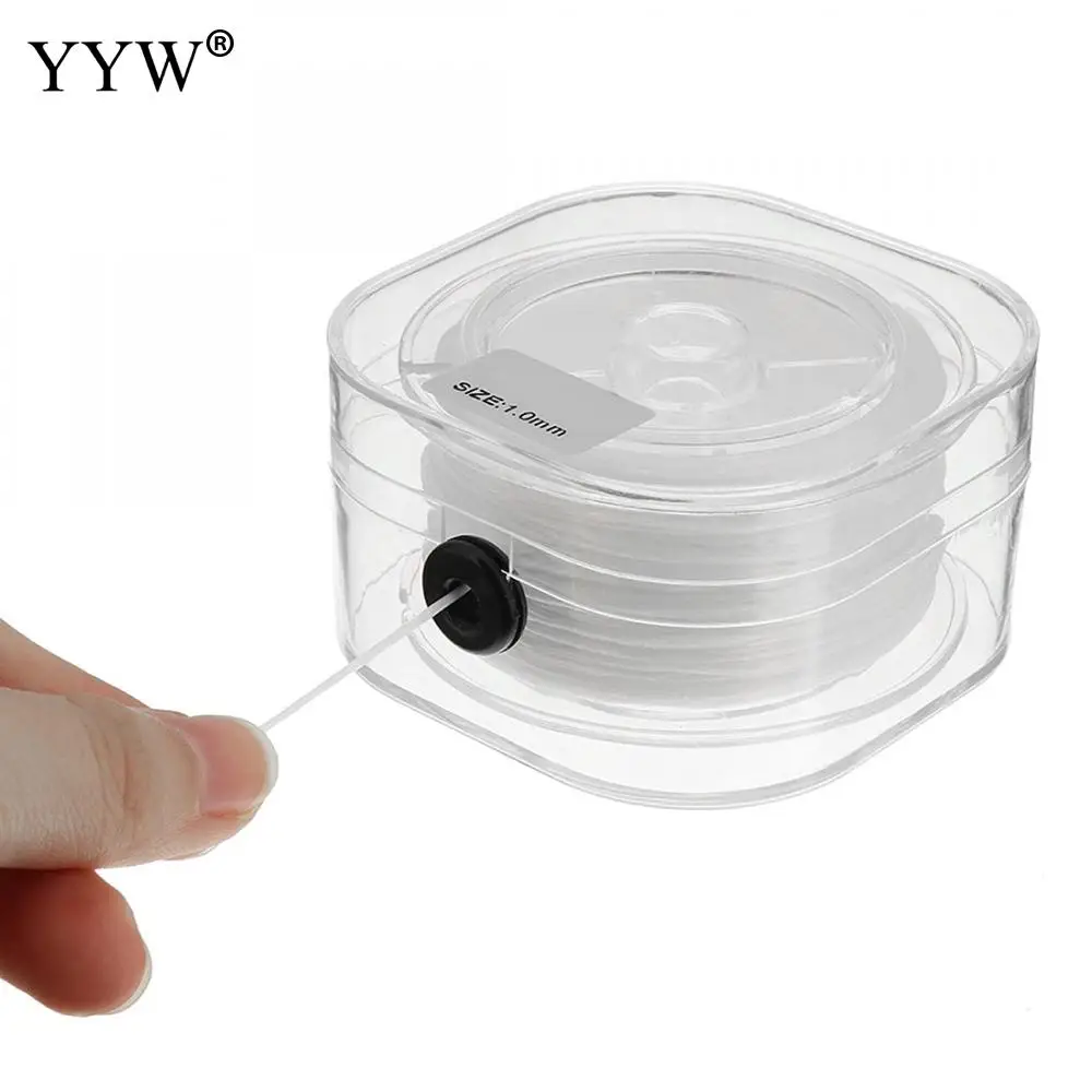 

YYW DIY Crystal Beading Stretch Elastic Thread Cord with Box Transparent Clear Round Beaded Wire/Cord/String Jewelry Making