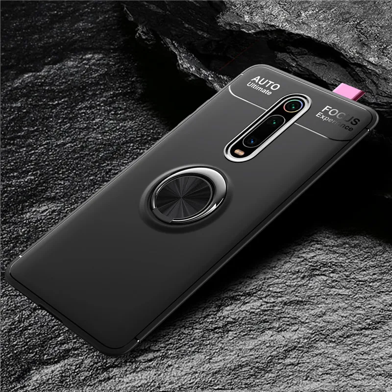 MAKAVO для Xiao mi Red mi K20 Pro Чехол mi 9T кольцо держатель мягкий матовый Силиконовый чехол для задней панели чехол для Red mi K30 5G чехол для телефона s