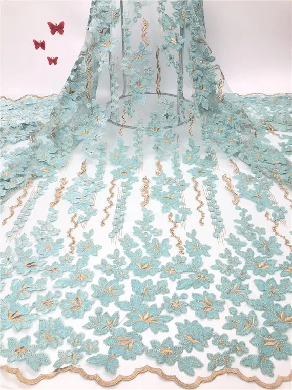 Latest African Tulle Lace 2018 French Net Stones Fabric For Wedding Black Gold Embroidery ffj418 | Дом и сад