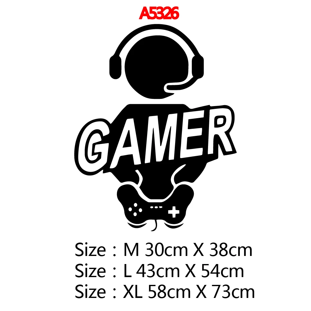 Cartoon Gamer Wall Sticker Home Decoration Accessories For Kitchen Restaurant Art Decals naklejki na sciane | Дом и сад