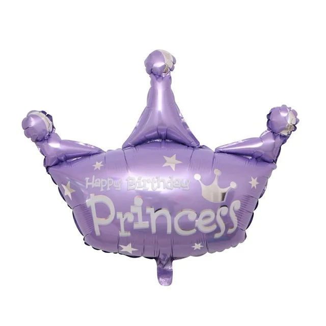 purple crown 1 шт. Большие размеры золотые шары из фольги с короной принцесса ребенок душ первый день рождения девичник вечерние украшения фото реквизит - Цвет: purple crown