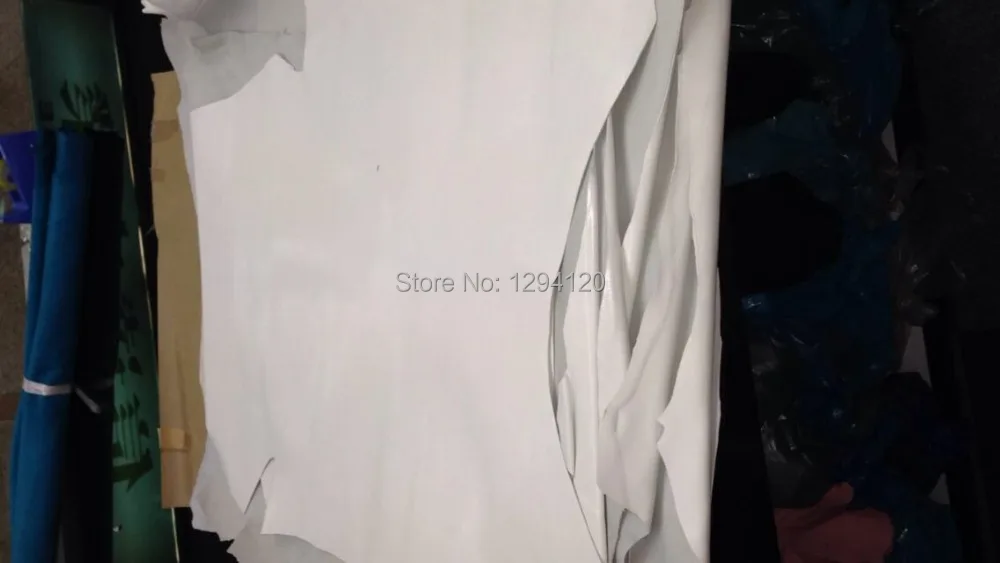 Натуральная перламутровый белый козьей кожи Ткань для бумажника/сумки/Обувь