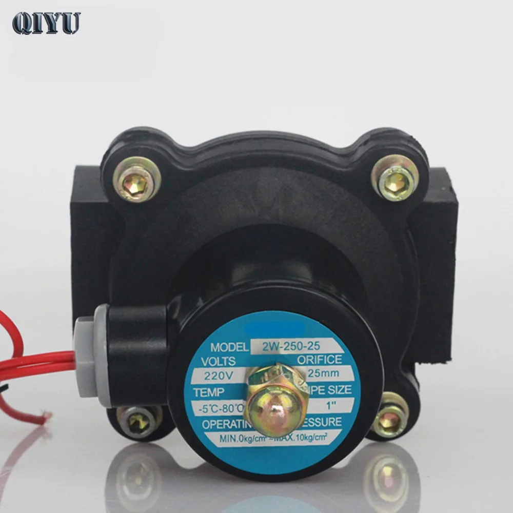 DN25 G" AC 110 В AC 220 В DC 12 В DC 24 в пластиковый электромагнитный клапан, ВКЛ-ВЫКЛ клапан, регулирующий клапан, устойчивость к коррозии