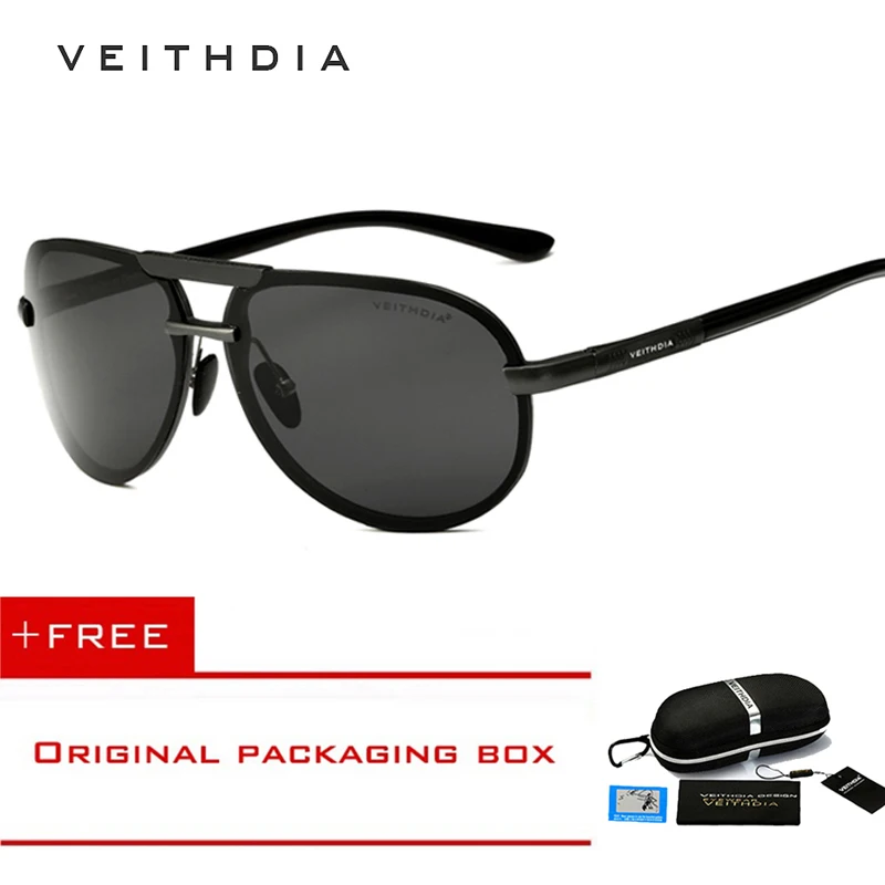 

VEITHDIA Aluminum Magnesium Goggles Men's Sunglasses Polarized Lens Sun Glasses Driving/Fishing Male Eyewears shades For Men