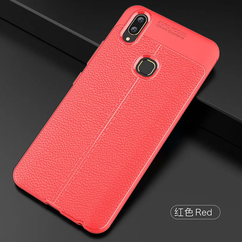 Роскошный кожаный чехол YUETUO из мягкого ТПУ для телефона vivo v9 v 9 y85 силиконовые