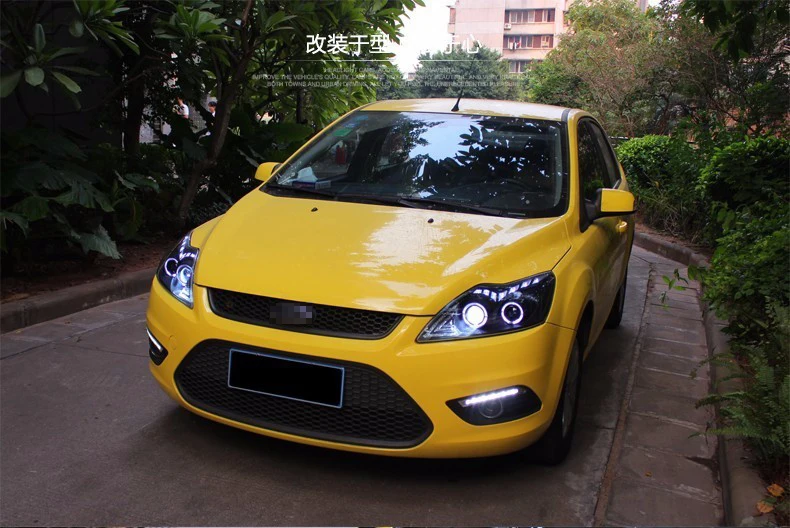 OUMIAO автомобильный Стайлинг для Ford Focus фары 2009-2013 Focus 2 светодиодный фары DRL Биксеноновые линзы Высокий Низкий Луч парковочная противотуманная фара
