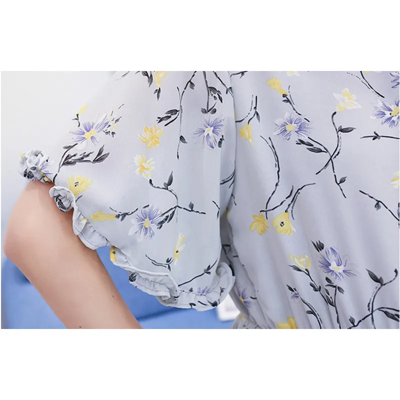 Весенне-Летние повседневные плиссированные платья для беременных шифоновое