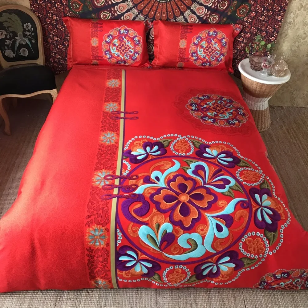 Роскошный набор постельного белья из шелка и тенселя 4 предмета пододеяльник с