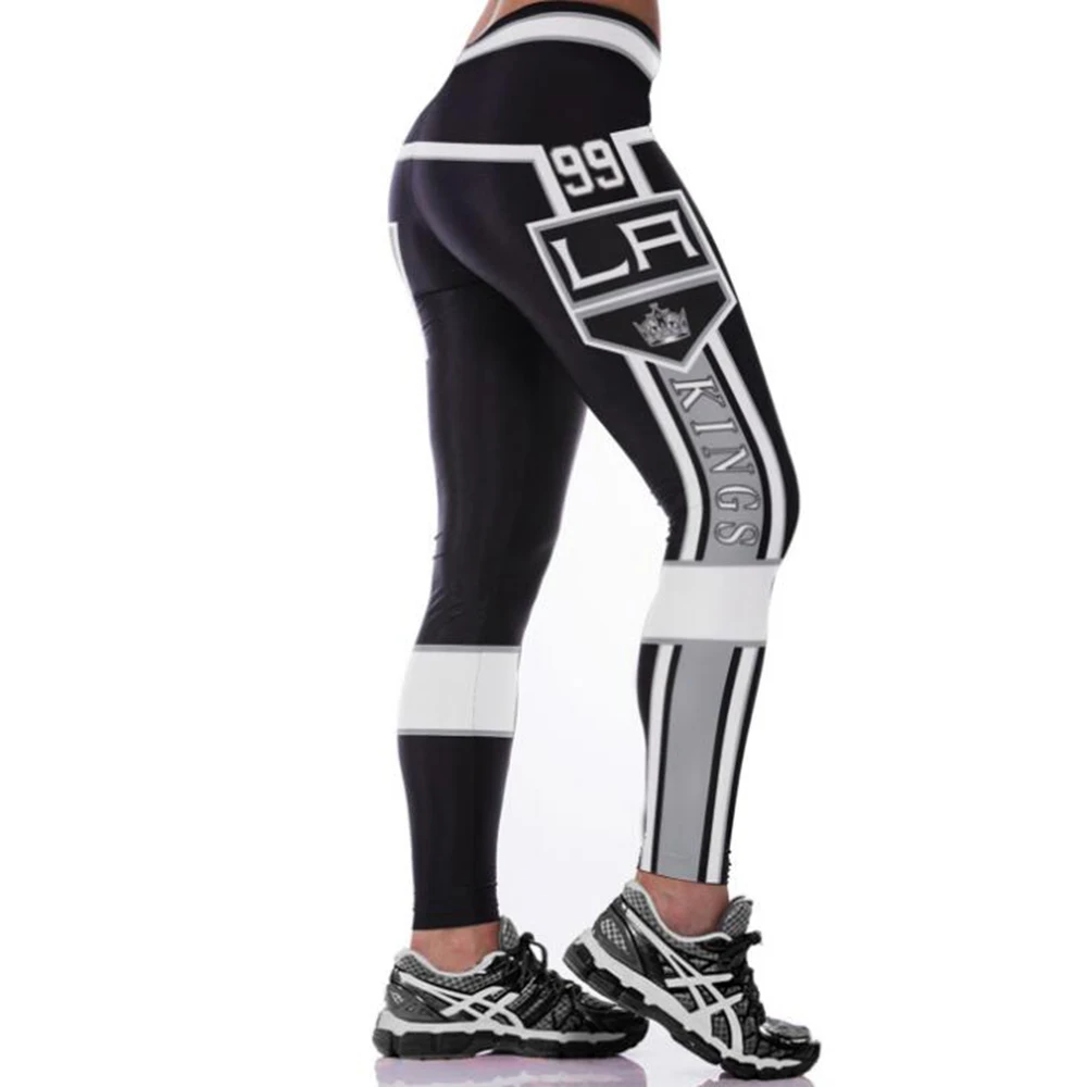 

LA KING 3D PRINT WOMEN LEGGINGS HIGH WAIST LEGGING STEELERS PRINTED WOMEN PANTS SLIM FITNESS LEGGINS