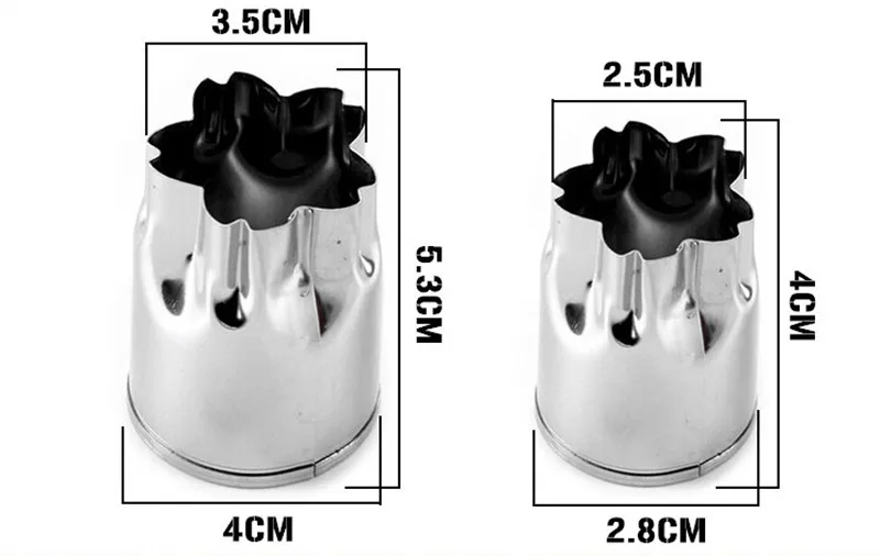 8 наборов из нержавеющей стали для цветов и овощей нож фруктов тиснение форма