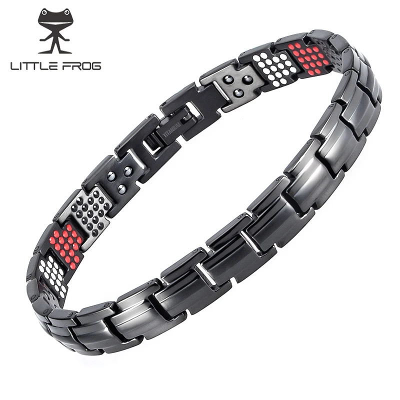 Женский магнитный браслет маленькая лягушка из чистого титана с 4