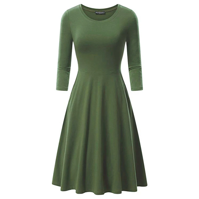 green SINGRAIN, женское однотонное платье, половина рукава, хлопок, модал, платье для выпускного вечера, бодикон, модное, для работы, летнее, для отпуска, сарафан sukienka - Цвет: green