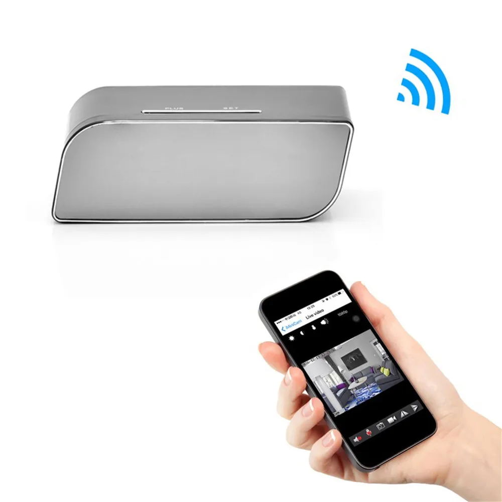 CCTV 1080 P WI-FI мини Камера Время тревоги Беспроводной няня часы P2P безопасности Ночное видение обнаружения движения Главная безопасности IP Камера