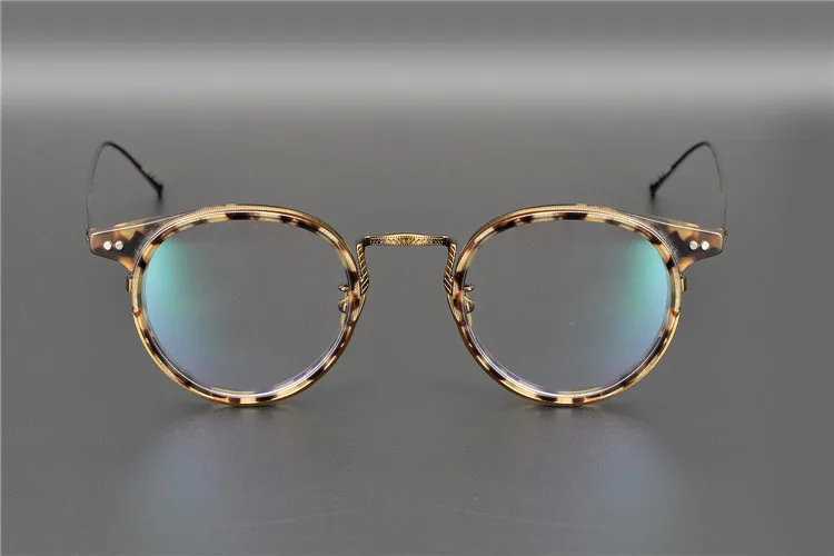 Titanium Vintage Round Optical Glasses Frame Men Brand Retro Clear Lens Eyeglasses Man Myopia Spectacles Frames Eyewear Oculos