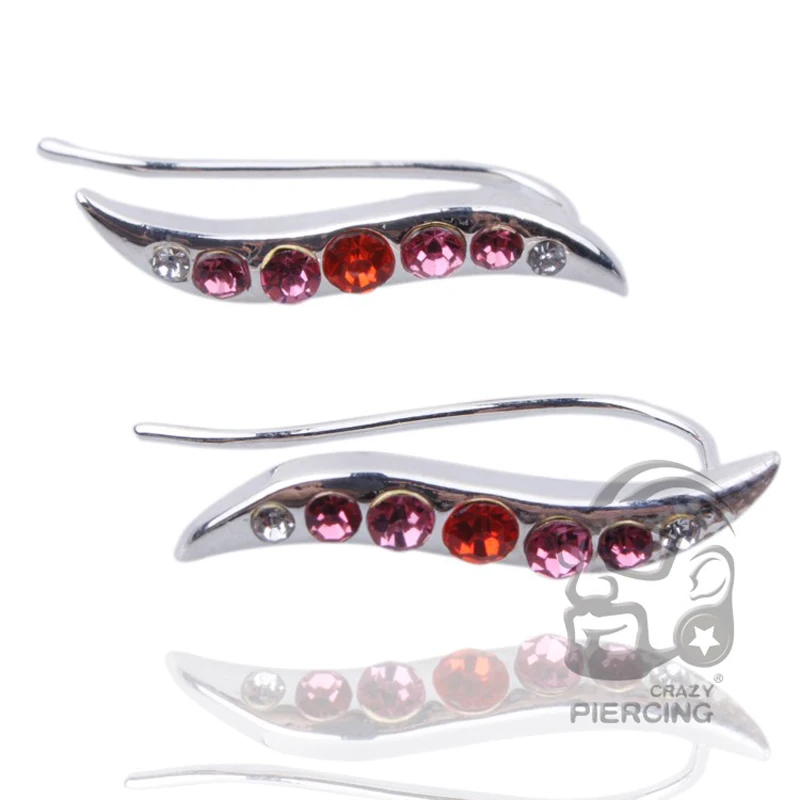 Серьги-штанги женские со стразами 2 шт./лот | Украшения и аксессуары