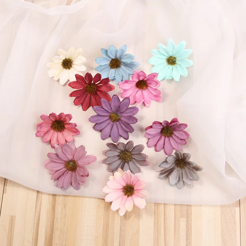 5 см ручная разноцветная ромашка с цветами Мини Шелковый Искусственный цветок