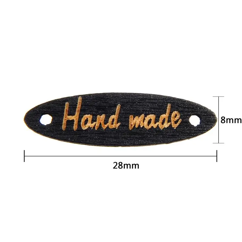 100 шт овальные деревянные кнопки для рукоделия use этикетка использование