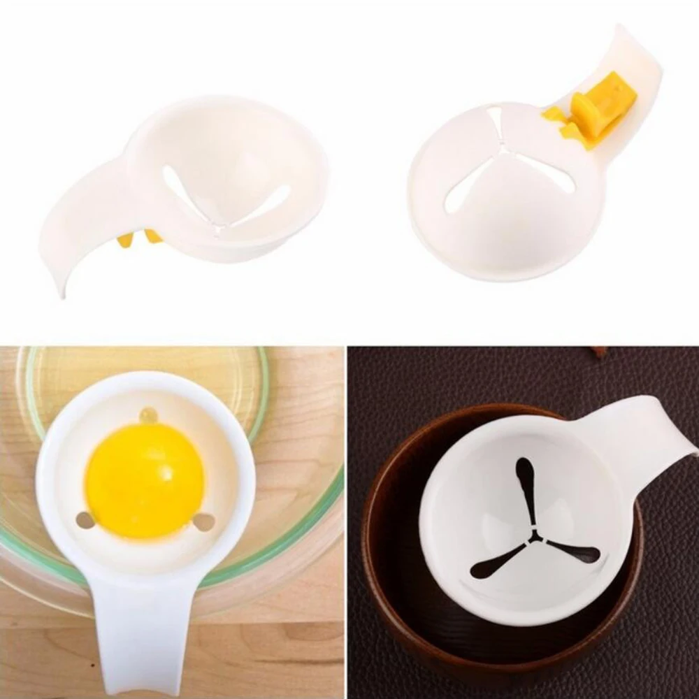 1* Mini Egg Yolk Separator Silicone Holder Kitchen Whites Card Clip Bowl Edge 50gD | Дом и сад