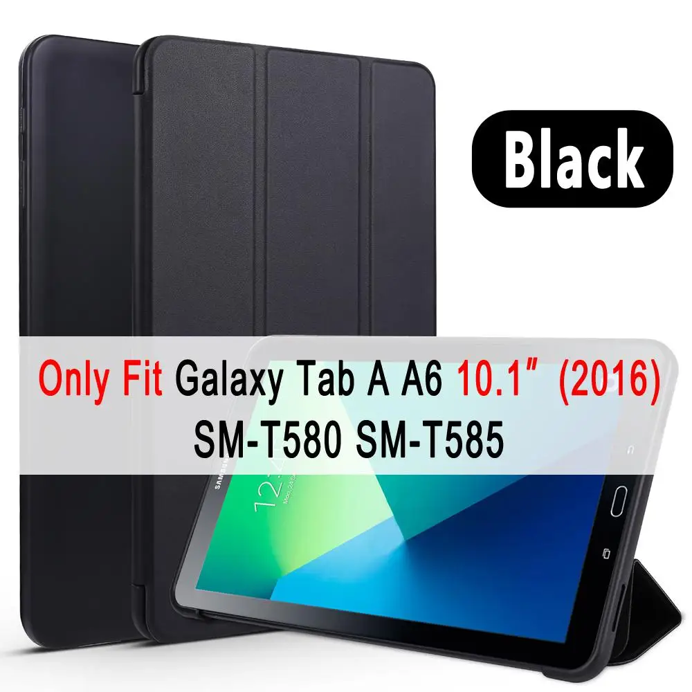 For SM-T580 SM-T585 Для samsung Galaxy Tab A A6 10,1 чехол Крышка T580 T585 T510 T515 SM-T580 SM-T510 кожаный чехол для задней поверхности из мягкого силиконовый чехол с принтом - Цвет: For SM-T580 SM-T585