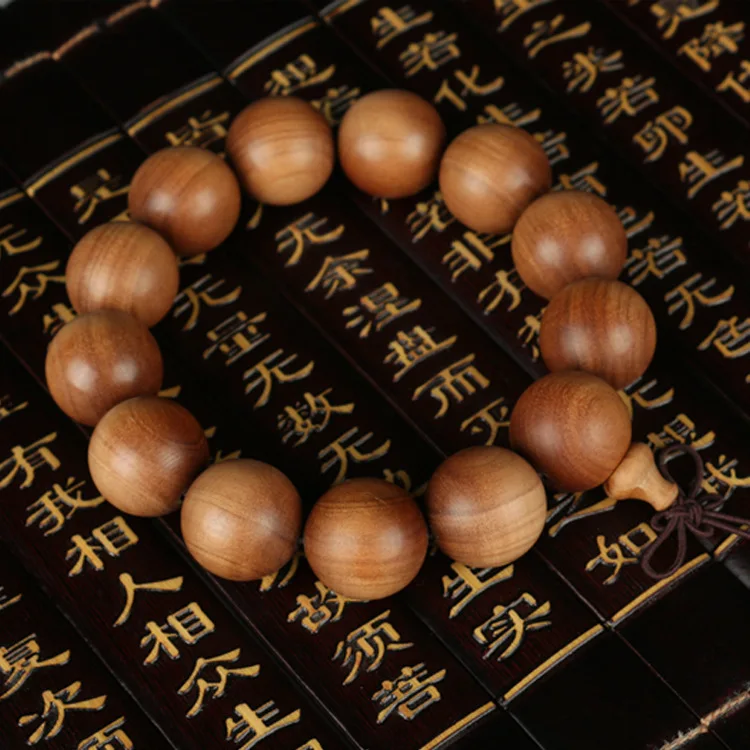 Extension heading technology Laoshan sandalwood prayer beads bracelets 13 18mm red meat submerged India Limited wholesale | Обустройство