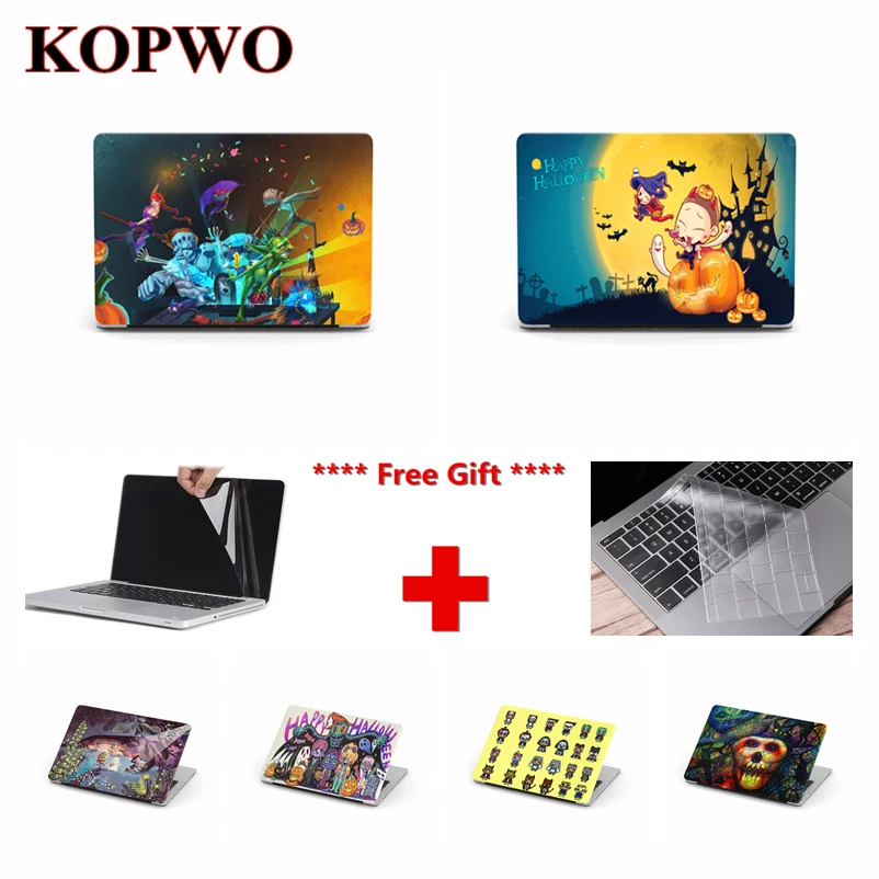 KOPWO Хэллоуин серии защитный футляр для ноутбука Apple Macbook Новый Air Pro 11 12 13 3 15 4 дюймов