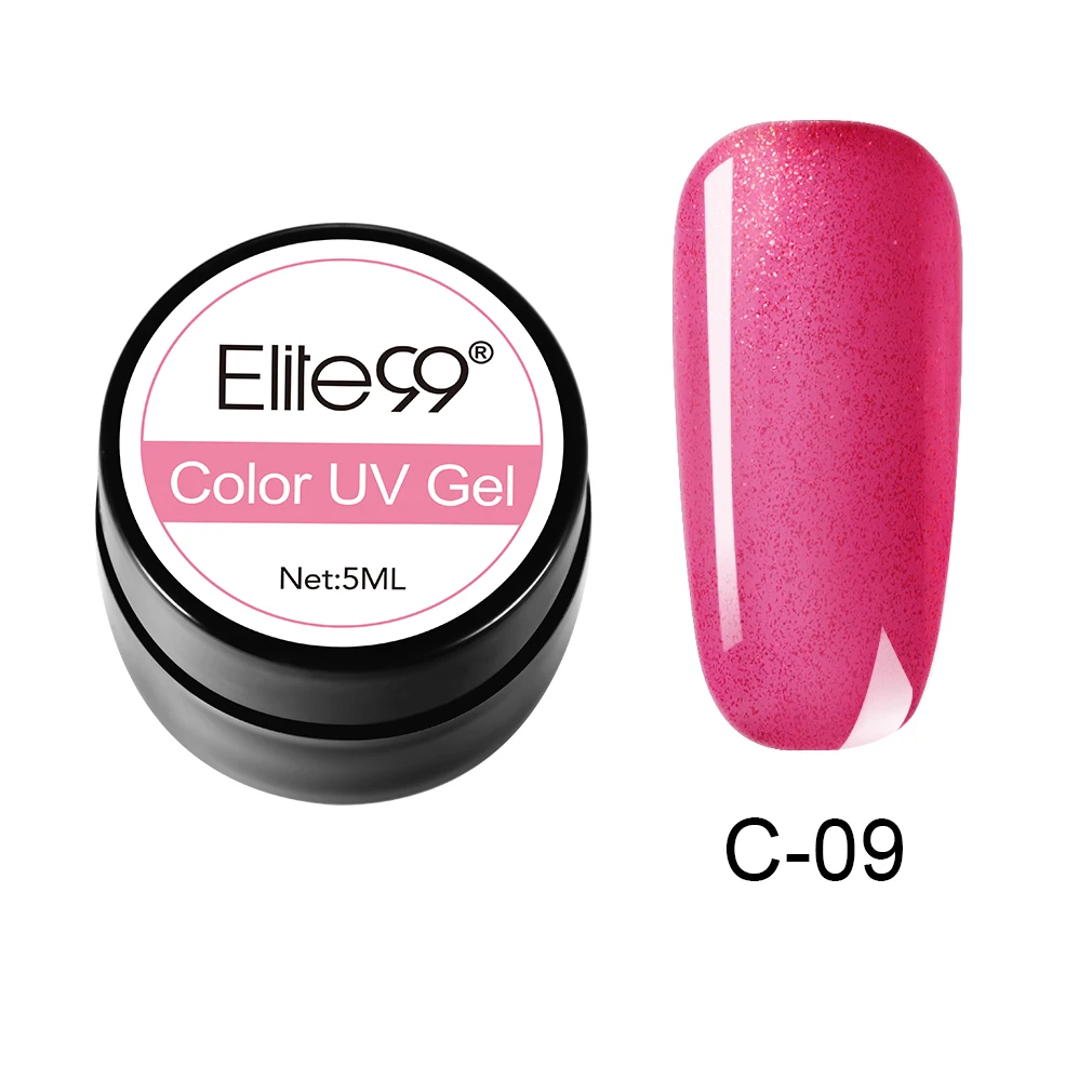 C-09 Elite99 Гель-лак гель uv Vernis светодиодный Гель-лак для ногтей художественный Гель-лак для ногтей чистый цвет Гель-лак 5 мл Гель-лак es Soak Off Nail Art - Цвет: C-09