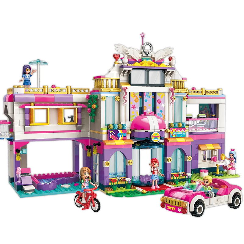 Новый город Heartlake замок игровая площадка строительные блоки совместим с Lego