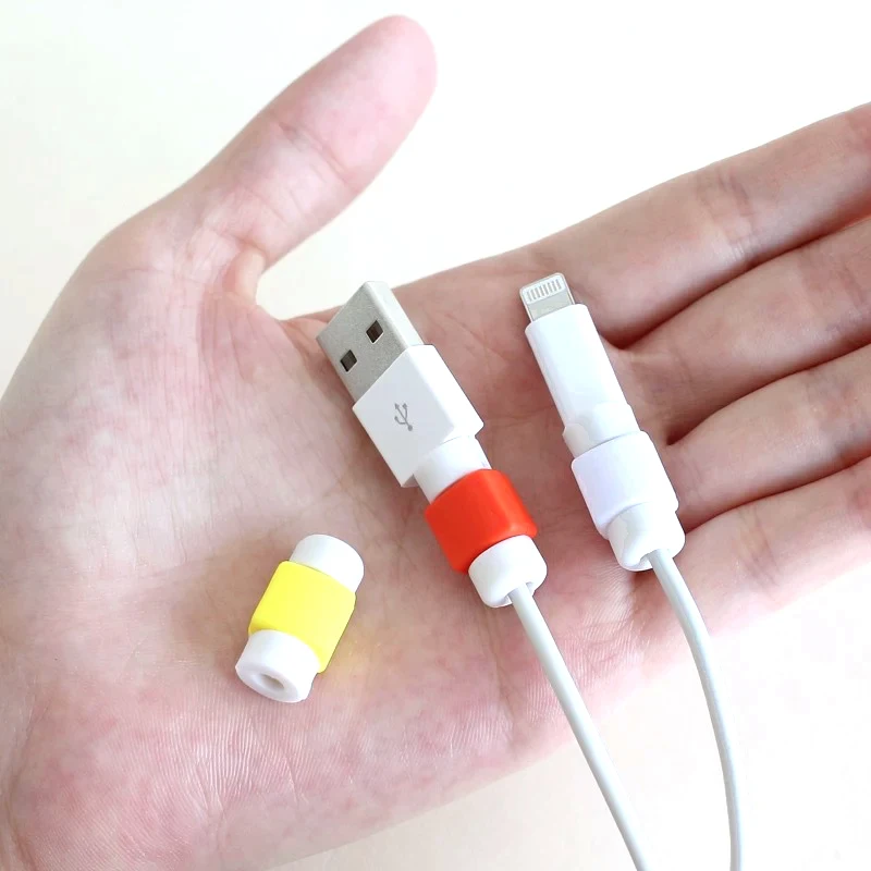 6 шт./лот милый мини-кабель защита USB кабель для зарядки и передачи данных