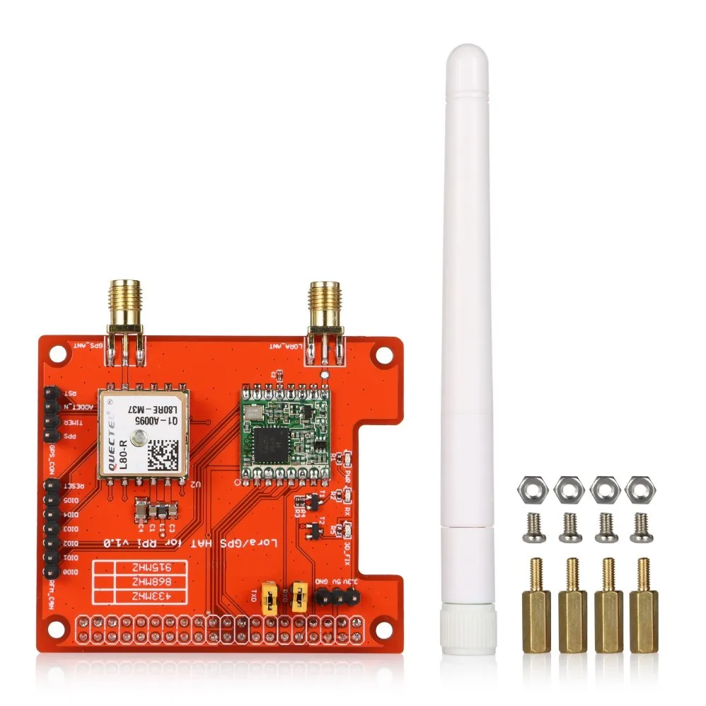 LorGPS HAT V1.4 версия Lora/GPS_HAT это модуль затрат для LoRaWan и GPS еэс с Raspberry Pi|Интегральные