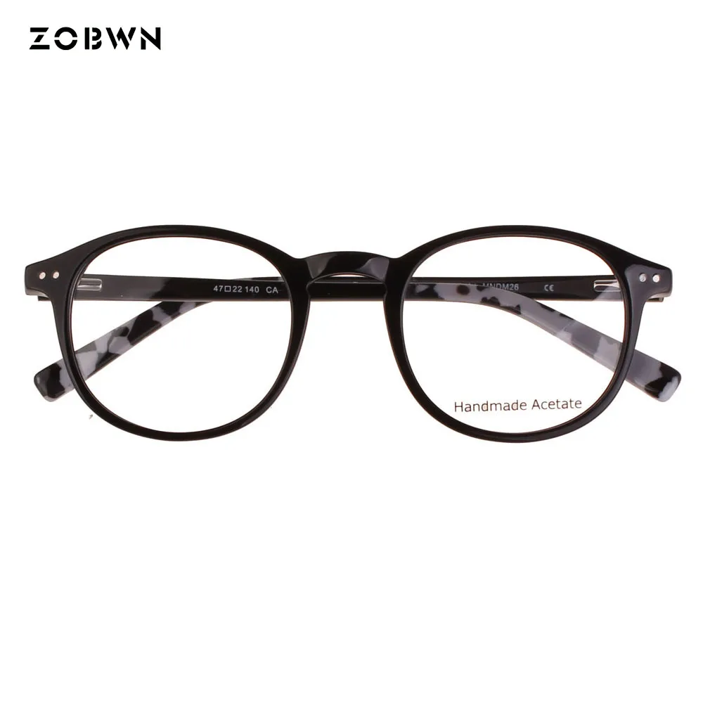 Женские винтажные очки ZOBWN круглые унисекс с оправой в винтажном стиле Oculos de grau