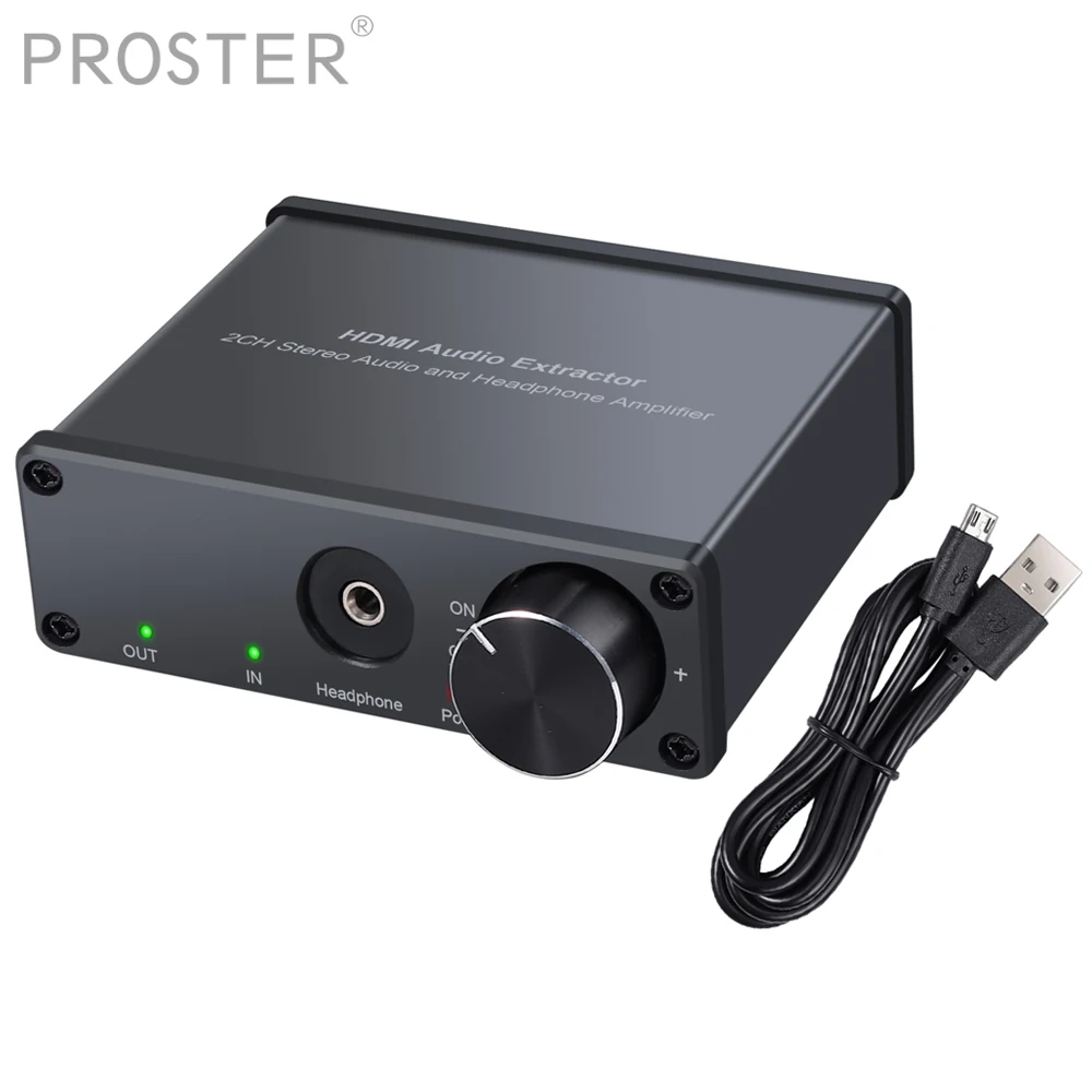 PROZOR 4K 3D HDMI совместимый с аудио конвертер экстрактор адаптер выключатель питания