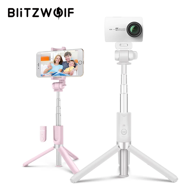 BlitzWolf BW BS3 спортивный 3 в 1 беспроводной bluetooth штатив селфи палка Универсальный