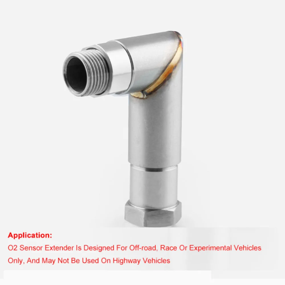 O2 Oxygen Sensor 90 degree Bung Extension Angled Extender Spacer Adapter M18X1.5 | Автомобили и мотоциклы