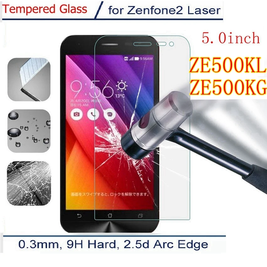 Абсолютная новинка! Премиум закаленное Стекло для ASUS_Z00ED Asus Zenfone 2 Laser ZE500KL ze500kg ze 500 kl кг Z00RD ME500KL чехол с защитной пленкой для экрана