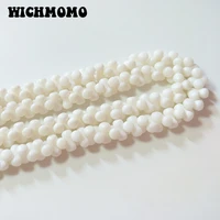 new 48mm 40piceesbag white coral peanut beads natural coral bone beads for diy earrings bracelet jewelry accessories