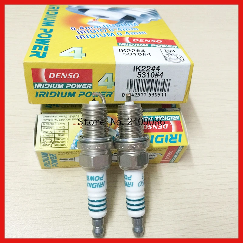 Denso IK22-5310 Япония Оригинал Иридий свечи зажигания для Porsche 911 Dodge Alpina B7 2008 (4 шт.) |