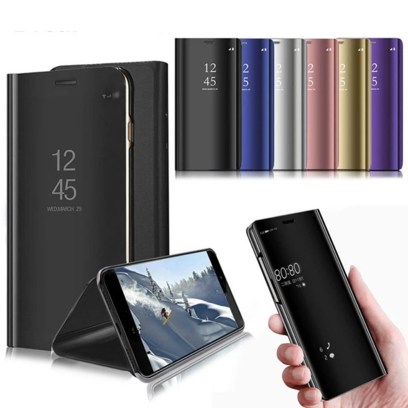 Зеркальный смарт чехол для Huawei Honor 7A диагональю 5 45 дюйма телефона Y5 Prime 2018 lite Y9 2019