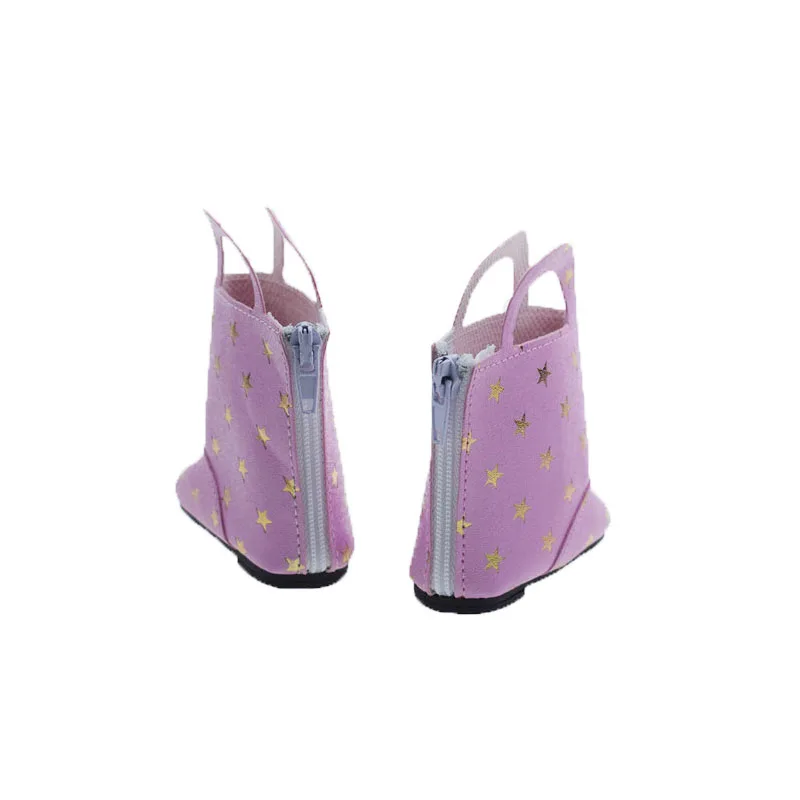 Кукла обувь розовая кожа Сапоги и ботинки для девочек кукла 18 &quotдюймов American Girl Doll