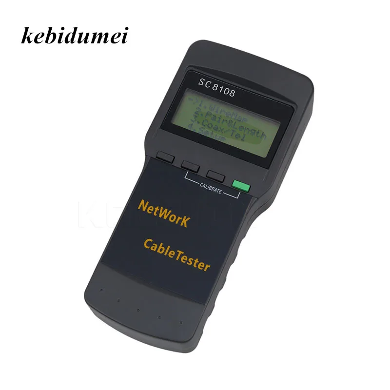 Многофункциональный сетевой тестер SC8108 ЖК дисплей LAN Телефон Кабельный счетчик и